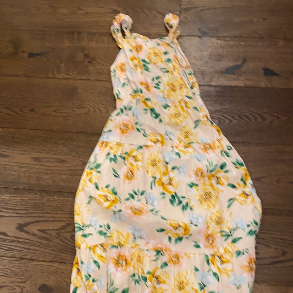 Yellow long dress